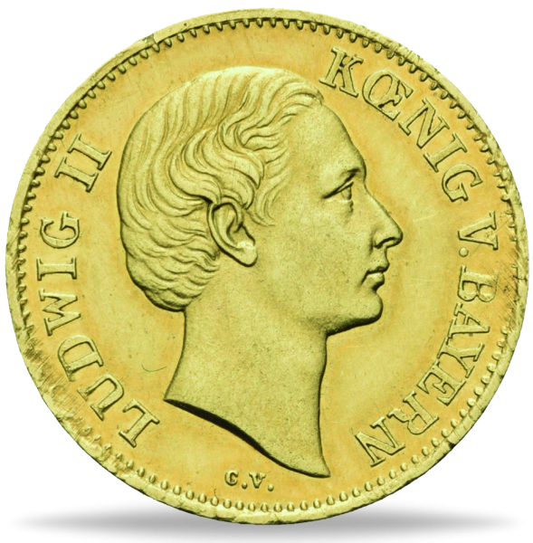 Würzburg, Neujahrsgoldgulden ohne Jahrgang, 1864 - Münze Vorderseite