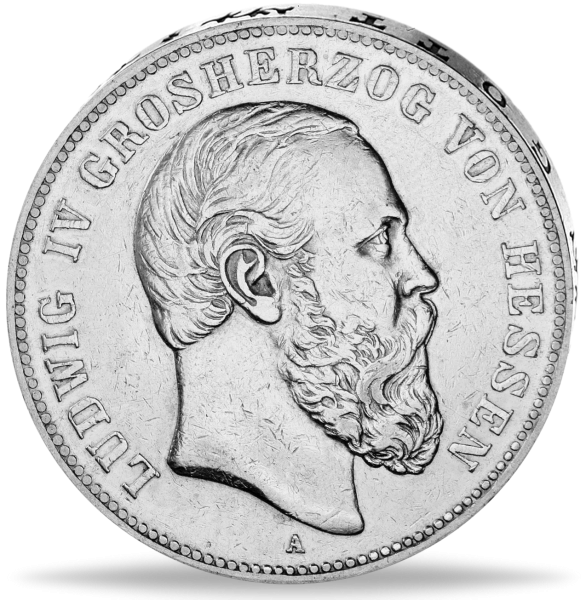 5 Mark „Ludwig IV.“ - 1891 Silber - Münze Vorderseite