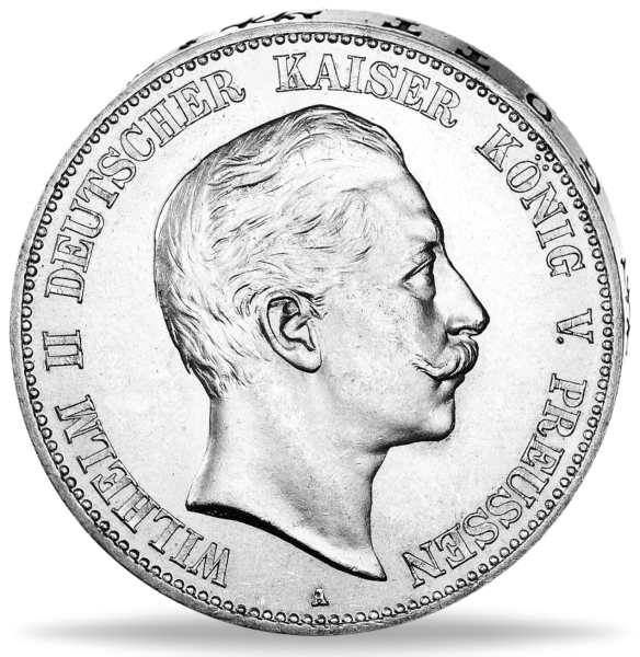 5 Mark Wilhelm II - Münze Vorderseite