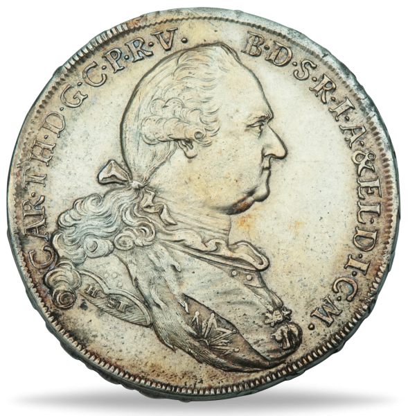 Madonnentaler 1777-1799, Kurfürst Karl Theodor - Silber - Münze Vorderseite