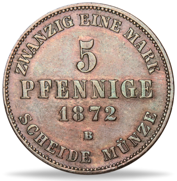 5 Pfennig Mecklenburg-Schwerin - Münze Vorderseite