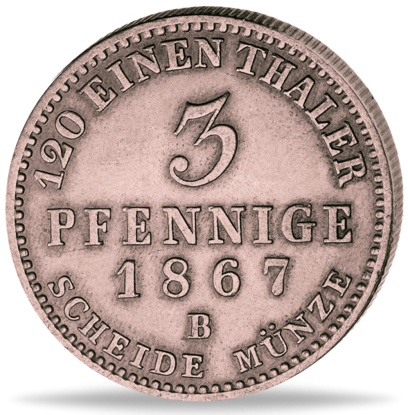 3 Pfennig Herzog Alexander Carl - Münez Vorderseite