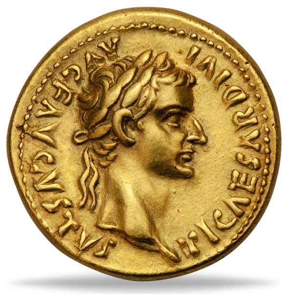 RÖM.REICH, Tiberius, AV Aureus - Münze Vorderseite