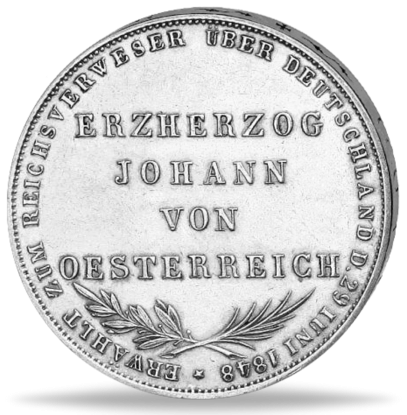 Doppelgulden Erzherzog Johannes Thun 135) - Münze Vorderseite