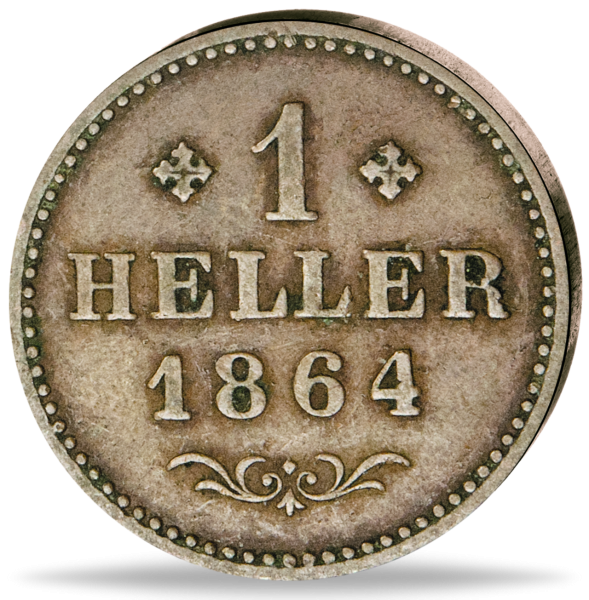 1 Heller Freie Stadt Frankfurt 1841-65 - Münze Vorderseite