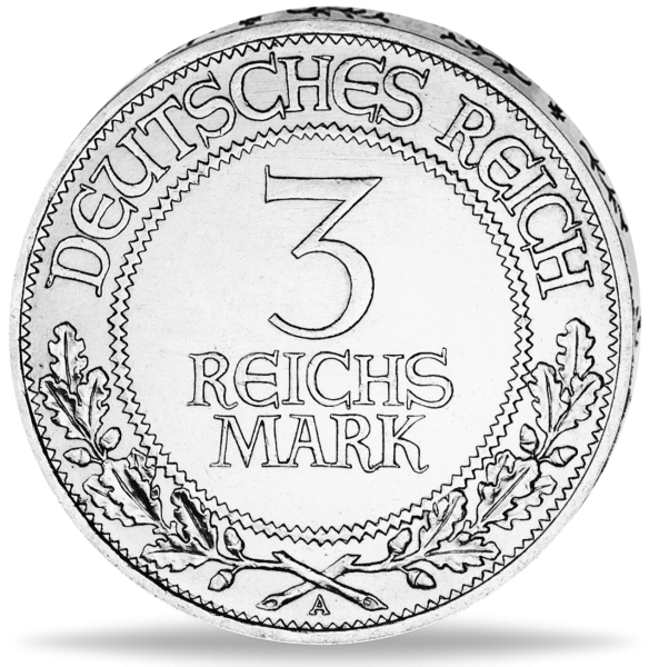 3 Reichsmark Lübeck Jaeger 323 - Münze Vorderseite