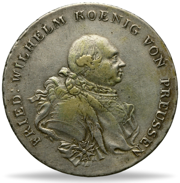 Königreich Preußen, Taler 1788, König Friedrich Wilhelm II. Münze Vorderseite