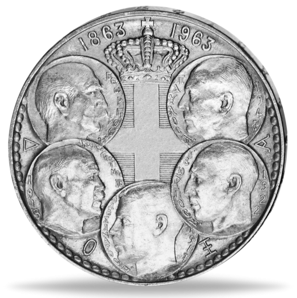 Königreich Griechenland, 30 Drachmen 1963, Königs-Dynastie - Münze Vorderseite