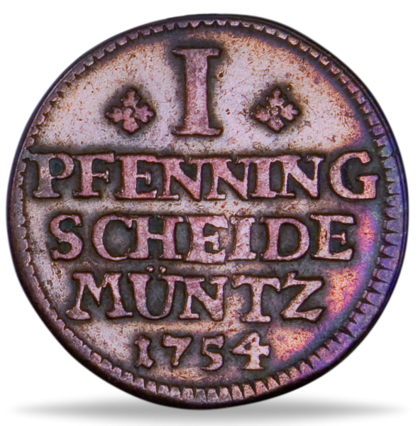 1 Pfennig Wilder Mann - Münze Vorderseite