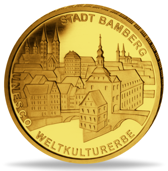 100 Goldeuro UNESCO-Weltkulturerbe Stadt Bamberg - Vorderseite Münze