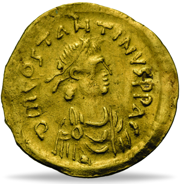 Byzanz, Semissis 578-582, Tiberius II. Constantinus - Gold Münze Vorderseite