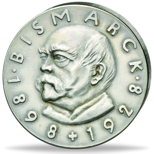 Roland-Statue - 30. Todestag von Bismarck - Silber-Medaille - Münze Vorderseite