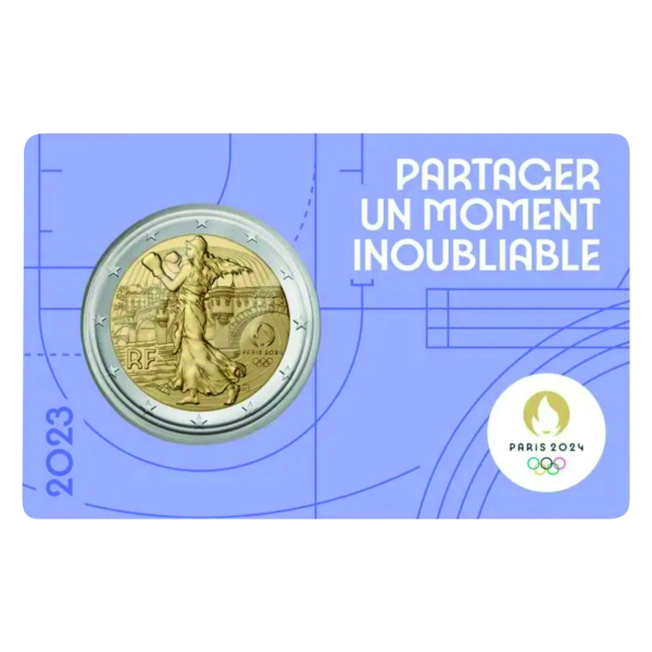 2 Euro Säerin - lila Coincard Vorderseite