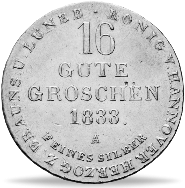 16 Gute Groschen Hannover - Vorderseite Münze