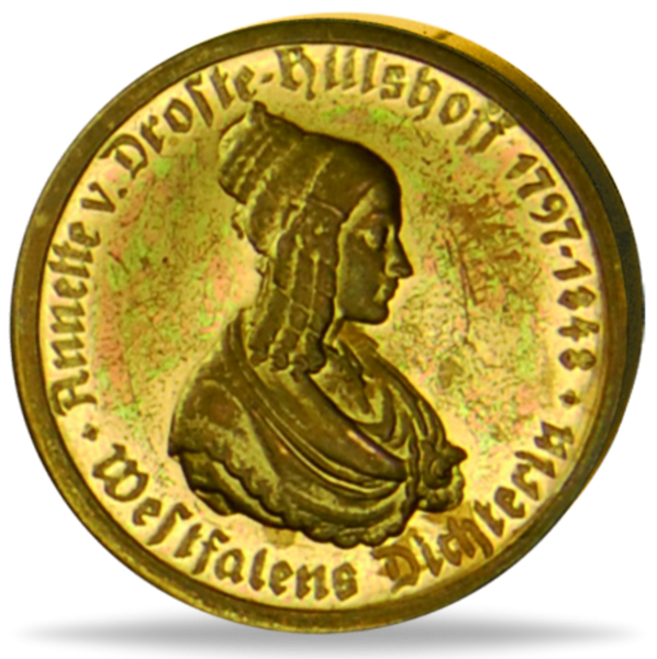 100 Mark 1923 Annette von Droste-Hülshoff - Vorderseite Münze