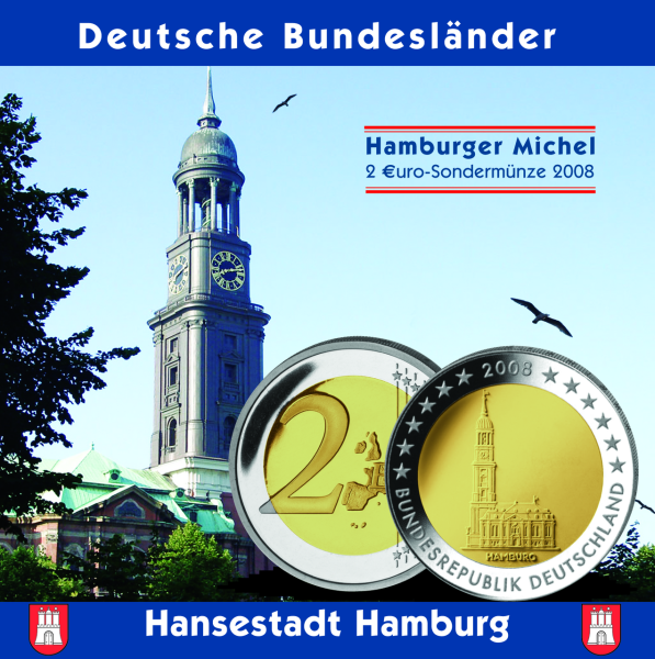 2 Euro Hamburger Michel - Blister