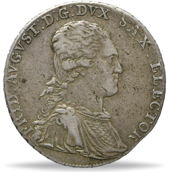 Sachsen, Gulden 1791, Kurfürst Friedrich August III. Münze Vorderseite