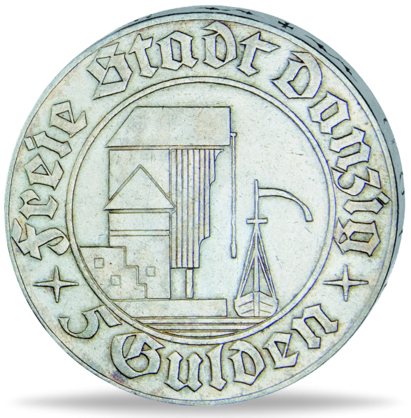 Danzig 5 Gulden „Krantor“ 1932 Sehr schön / vorzüglich - Münze Vorderseite