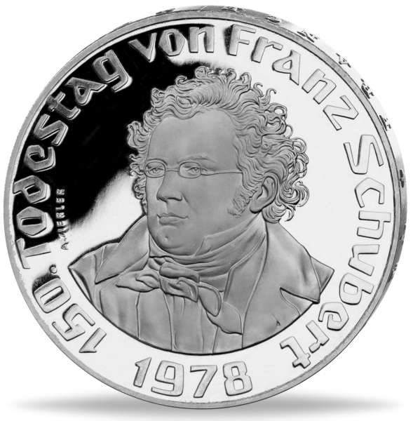 50 Schilling 150. Todestag Franz Schubert, 1978 - Silber Vorderseite