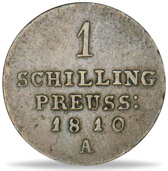 1 Schilling König Friedrich Wilhelm III. - Münze Vorderseite