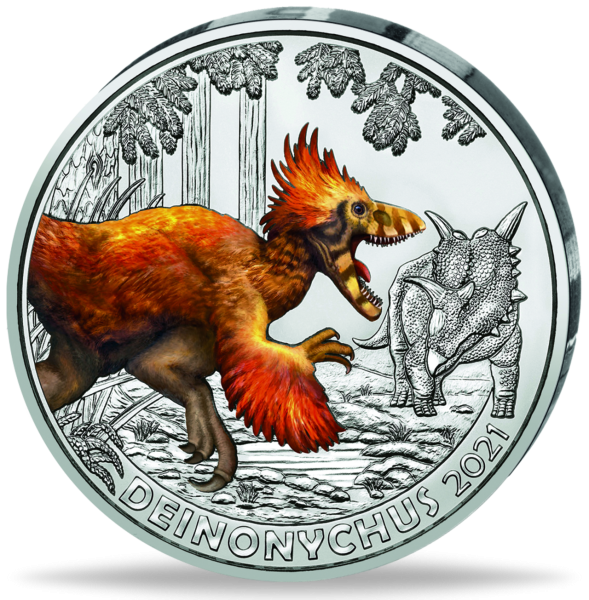 3 Euro Deinonychus - Münze Vorderseite