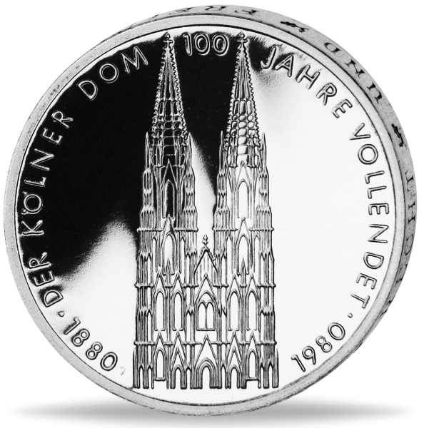 5 Deutsche Mark Kölner Dom - Vorderseite BRD Münze