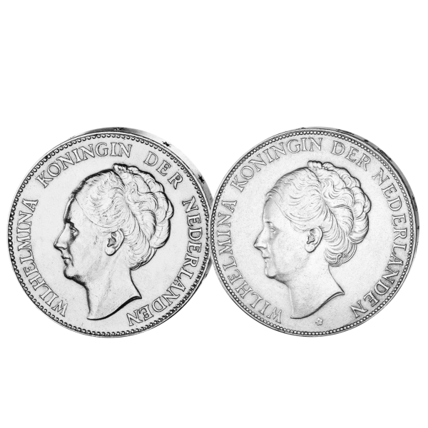 1_+_2-5 Gulden Wilhelmina - Satzbild