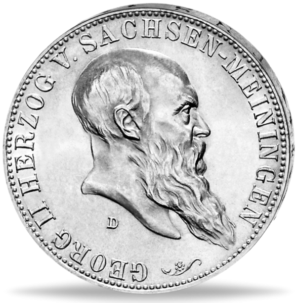 5 Mark 1901, Herzog Georg II. (J.150) - Münze Vorderseite