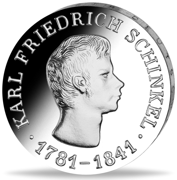 10 Mark der DDR Karl Friedrich Schinkel - Vorderseite Münze