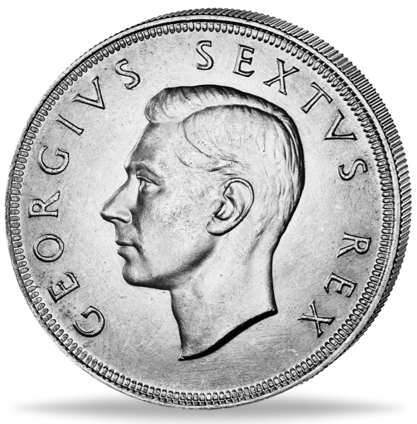 5 Shilling Georg VI - Springbock - 1951 - Münze Vorderseite