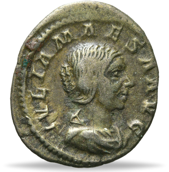 Römisches Reich, Denar 218-222, Julia Maesa, Münze Vorderseite