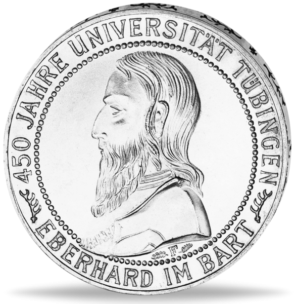 5 Reichsmark 450 Jahre Uni Tübingen - Münze Vorderseite