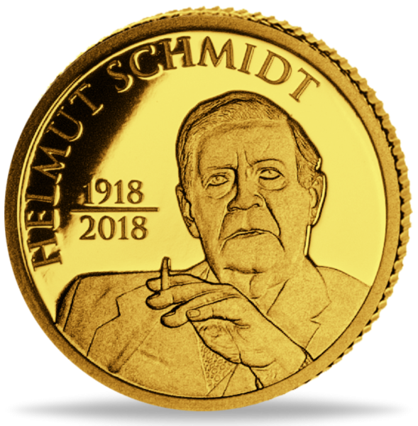 20 Shilling 100Jahre Helmut Schmidt - Münze Vorderseite