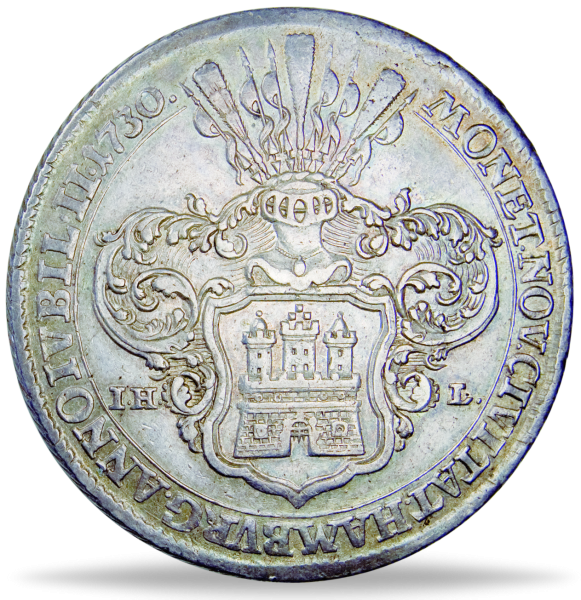 Speciestaler 1730 IHL, Augsburger Konfession - Silber - Münze Vorderseite