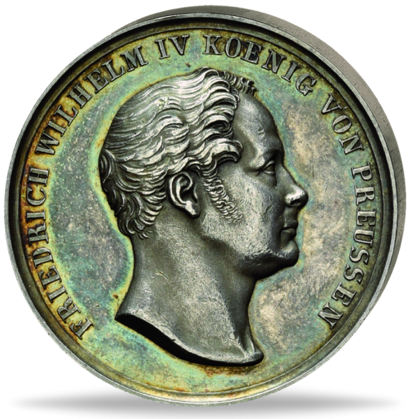 Friedrich Wilhelm IV 1840 a d Huldigung zu Koenigsberg und Berlin - Vorderseite