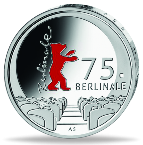 20 Euro 75 Jahre Berlinale - Münze Vorderseite