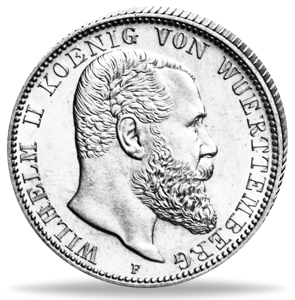 2 Mark Wilhelm II. - Vorderseite Münze