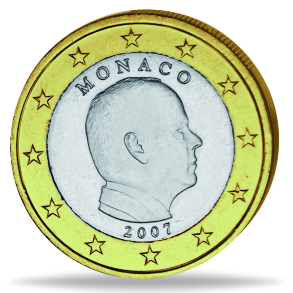 1 Euro Monaco Fürst Albert - Münze Vorderseite