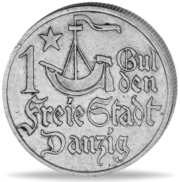 1 Gulden Danzig 1923 - Münze Vorderseite