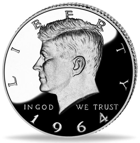 USA, 1/2 US-Dollar John F. Kennedy 1964 - Münze Vorderseite