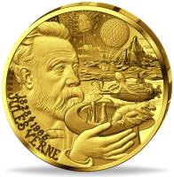 Frankreich, 20 Euro Jules Verne, 2025, 1/10 oz reinstes Gold, PP