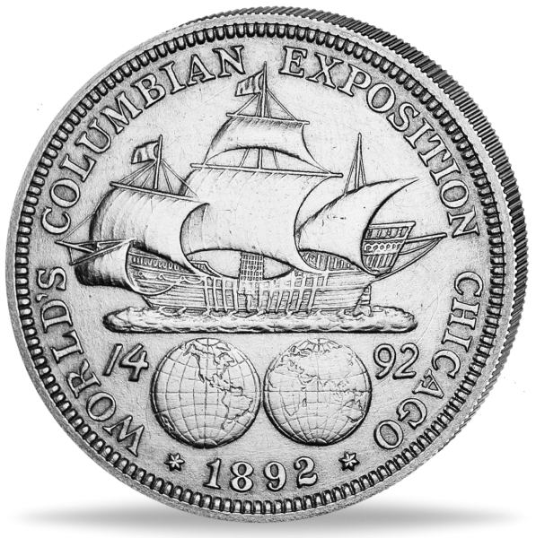 1/2 Dollar 1892-1893, Columbian Exposition - Münze Vorderseite