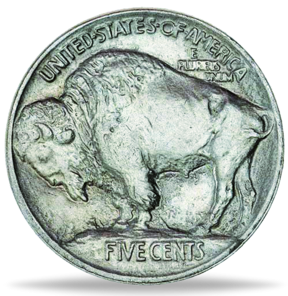 5 Cent Buffalo Nickel - Münze Vorderseite