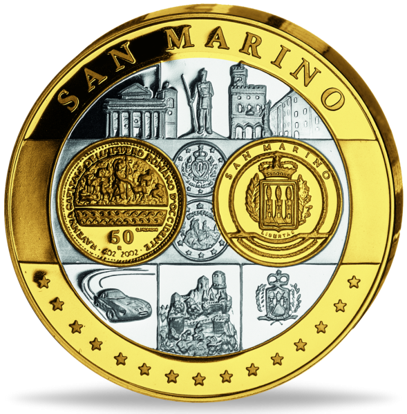 Euro-Gedenkprägung San Marino - Vorderseite