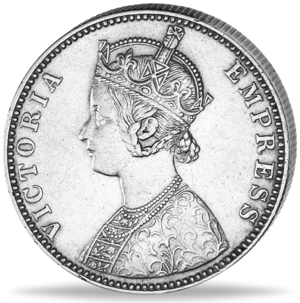 1 Rupie Victoria Empress - Vorderseite Münze