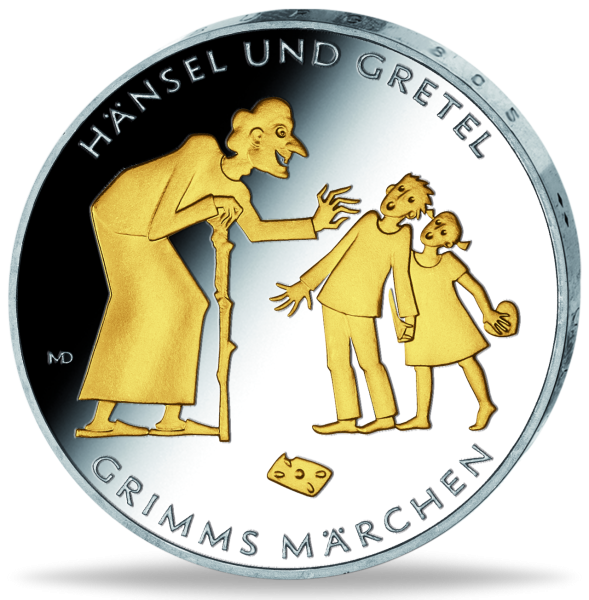 10 Euro Hänsel und Gretel - Vorderseite Münze