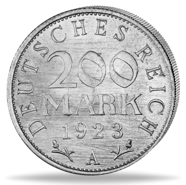 200 Mark Inflation 1923 0-Punze - Vorderseite Münze