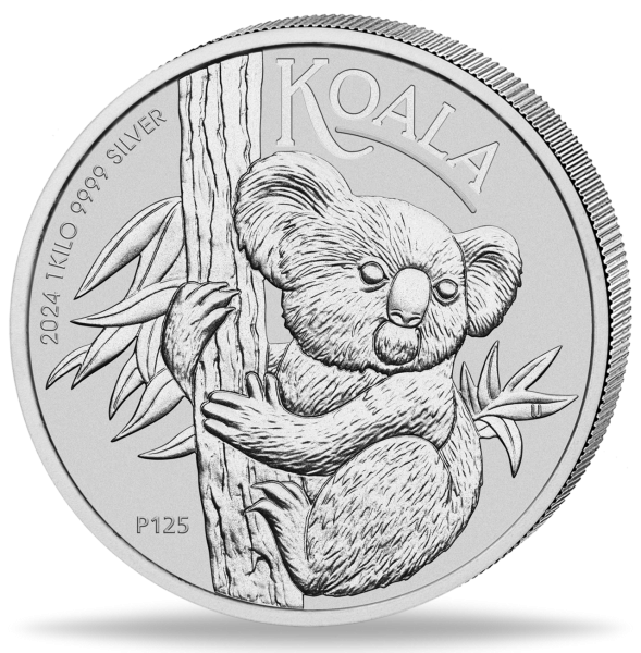 30 Dollar Koala - 1 Kg Silber - Münze Vorderseite