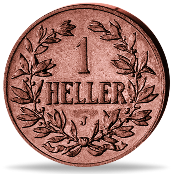 1 Heller Kaiserkrone - Vorderseite Münze