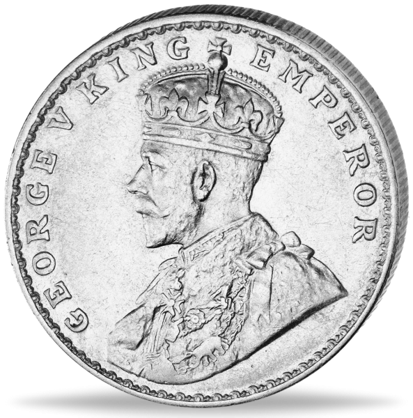 1 Rupie George V - Vorderseite Münze